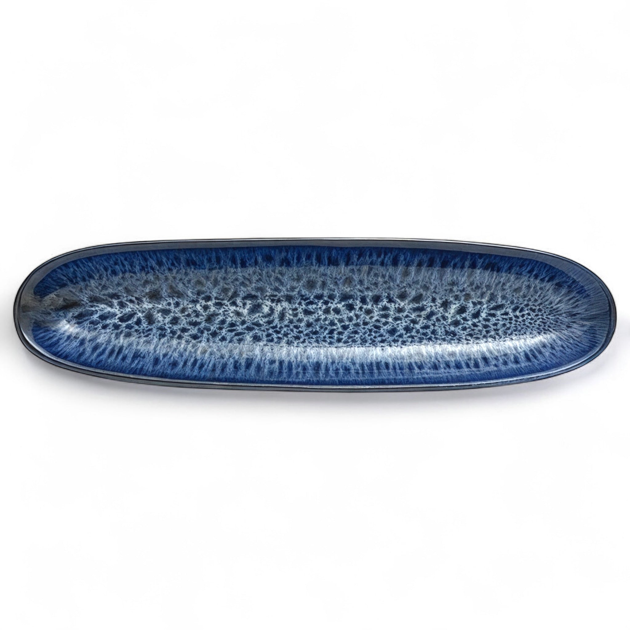 Plat Allongé Éclat Marin – Bleu Profond (vendu à l’unité)