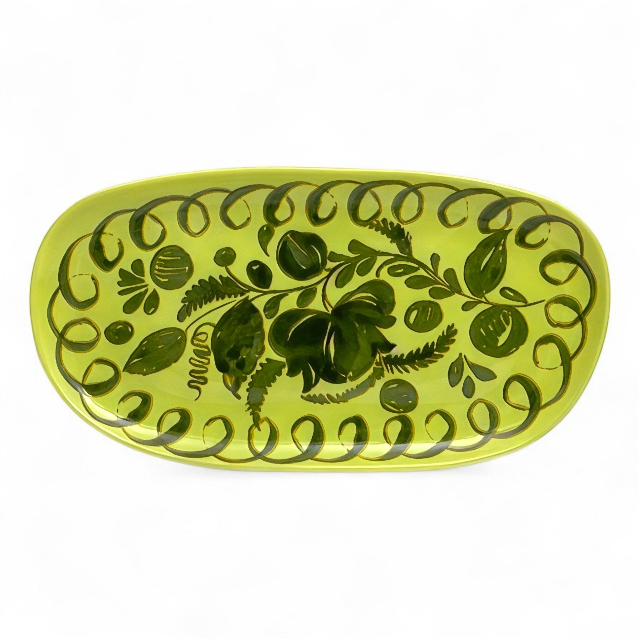 Plat Ovale – vert cédrat (vendu à l’unité)