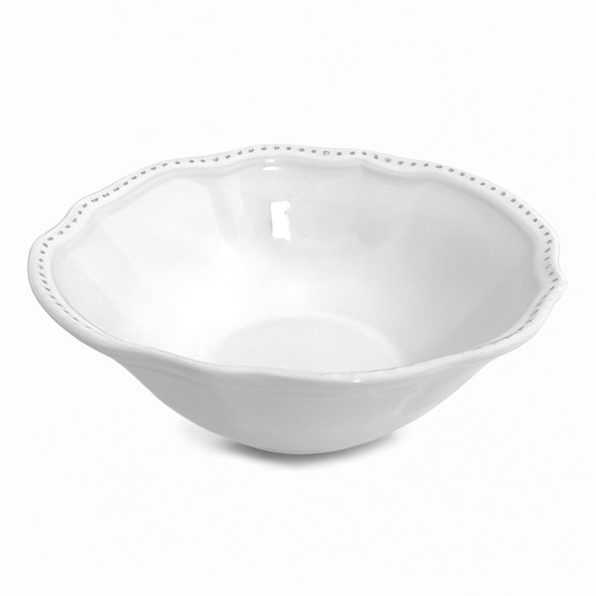 Bol Blanc Perlé – Classique 19 cm hauteur 6 cm (vendu à l’unité)