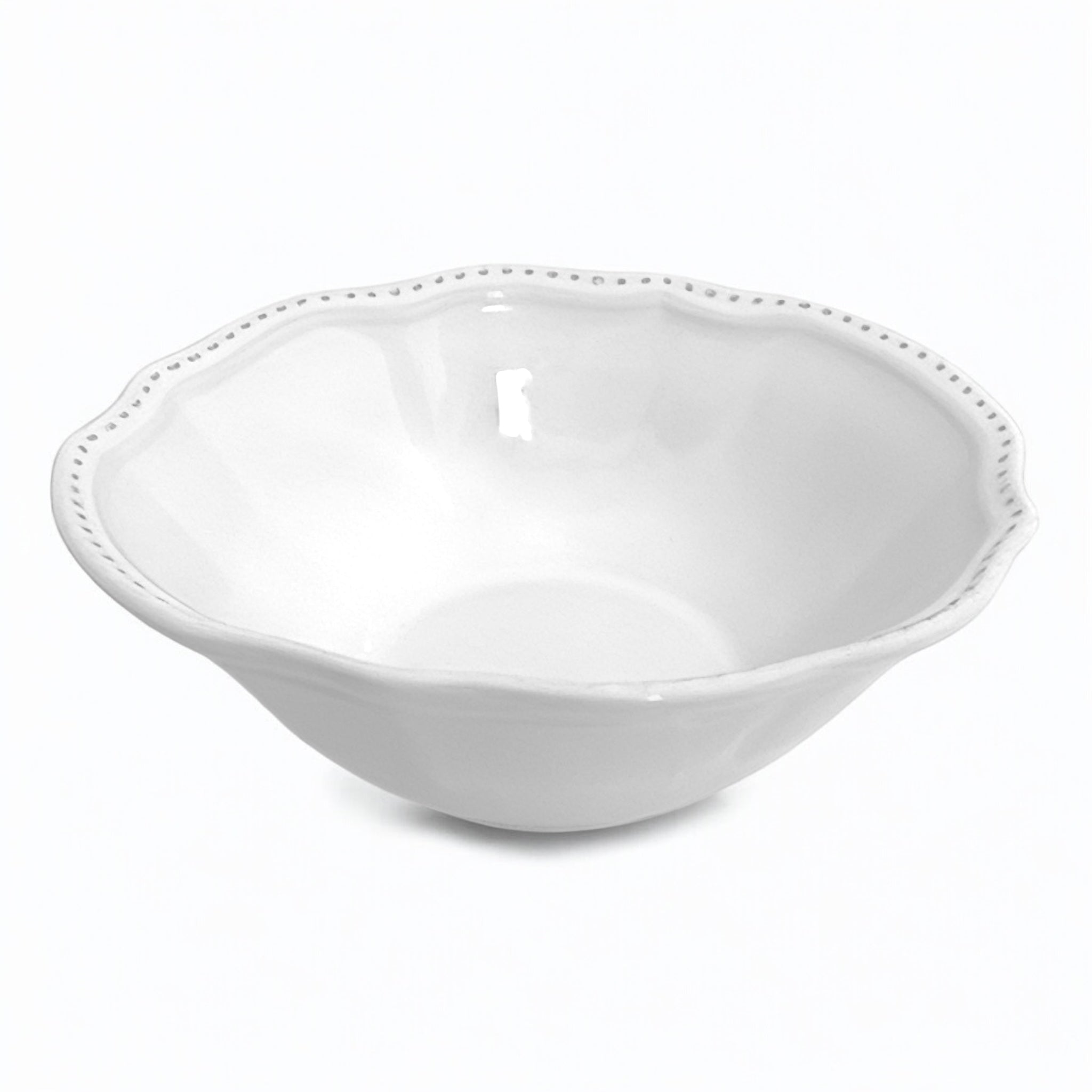 Bol Blanc Perlé – Classique 19 cm hauteur 6 cm (vendu à l’unité)