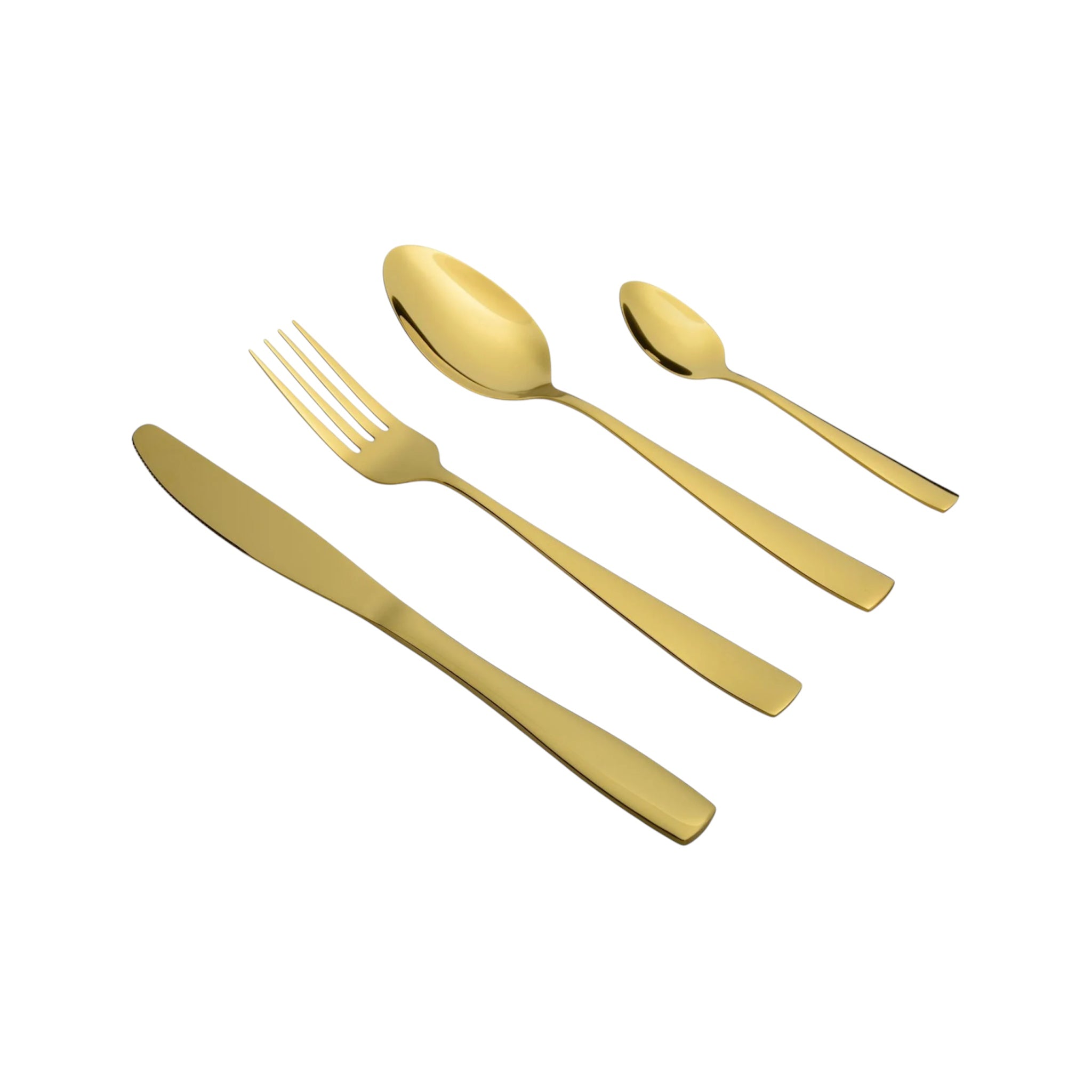 Set de Couverts Or – 24 Pièces