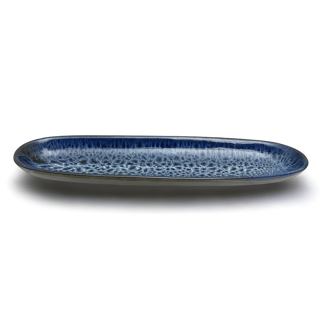 Plat Allongé Éclat Marin – Bleu Profond (vendu à l’unité)