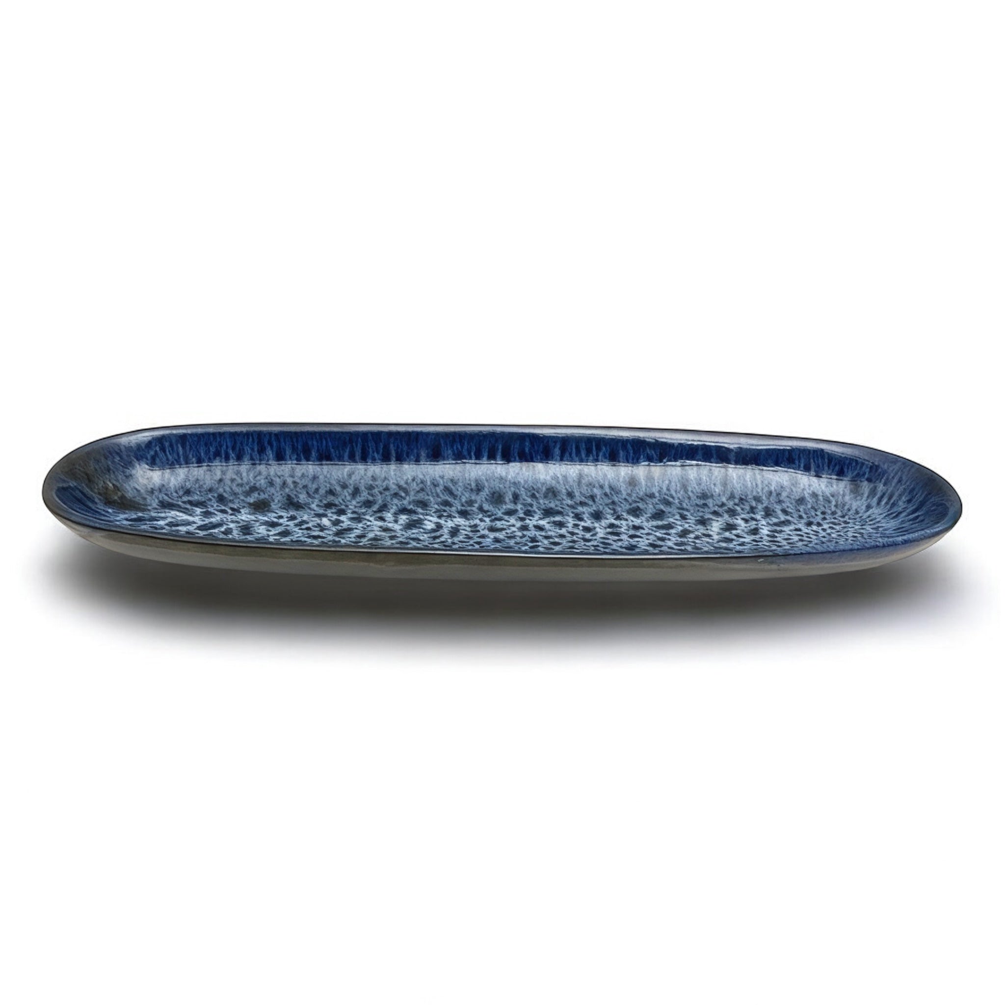 Plat Allongé Éclat Marin – Bleu Profond (vendu à l’unité)