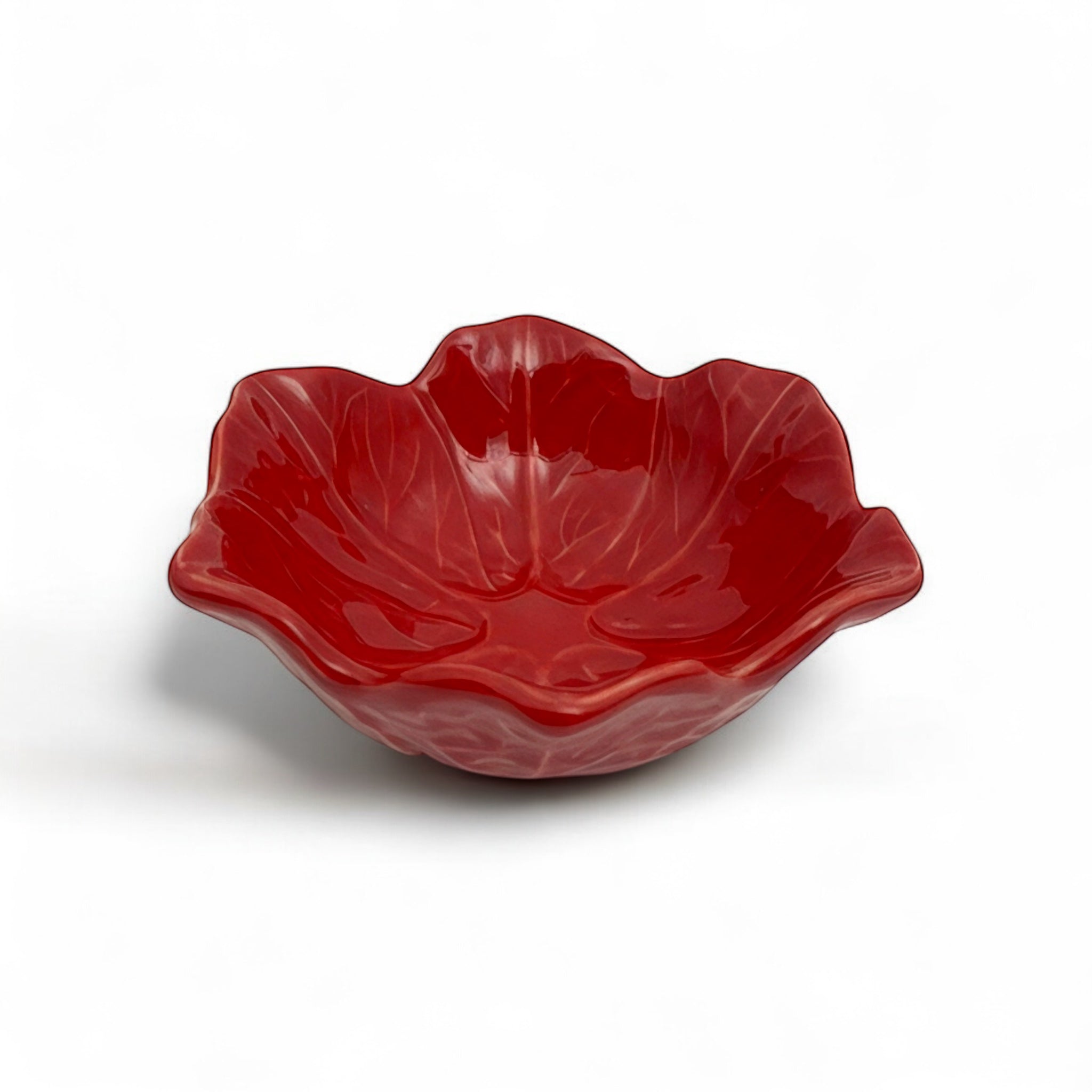 Bol Fleur Rouge – Élégance Naturelle 13 cm hauteur 5 cm (vendu à l’unité)