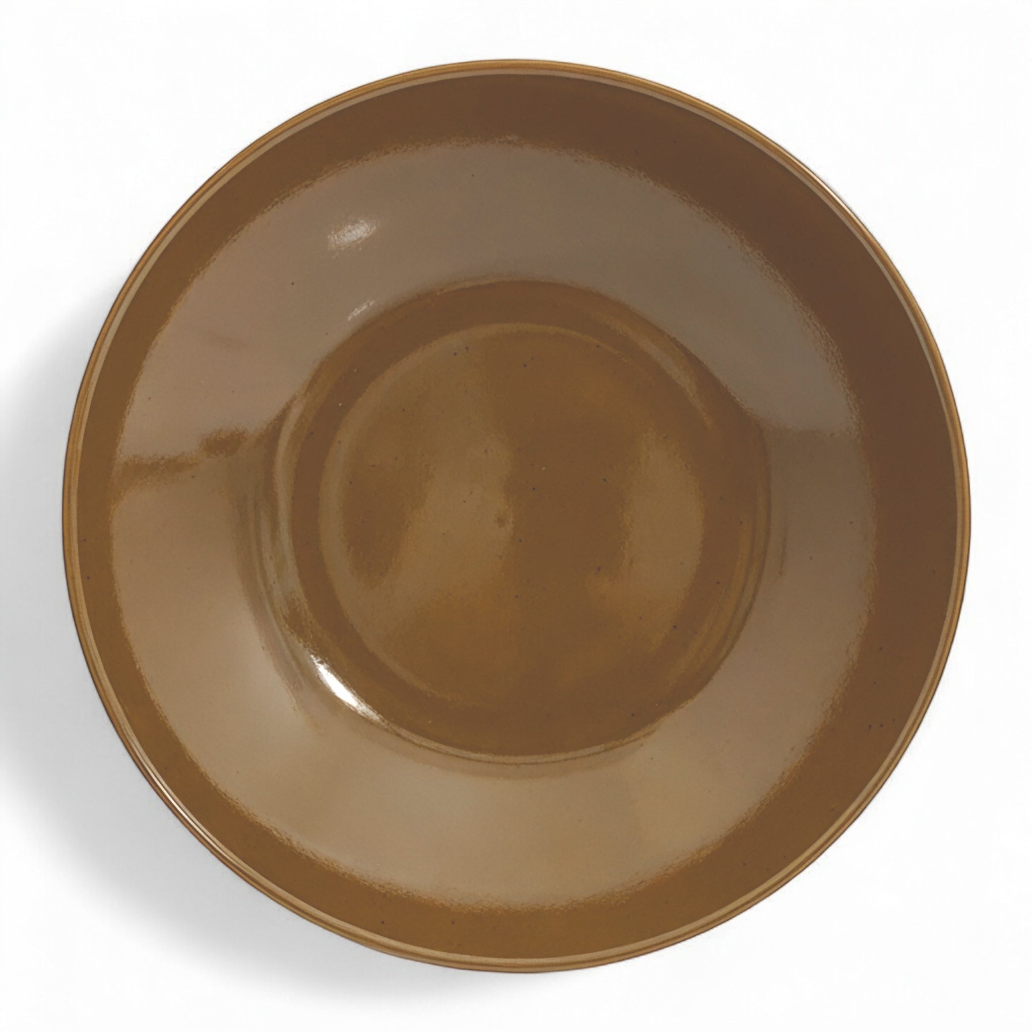Pack 6 assiettes creuses 21 cm (hauteur 5 cm) – Marron Châtaigne