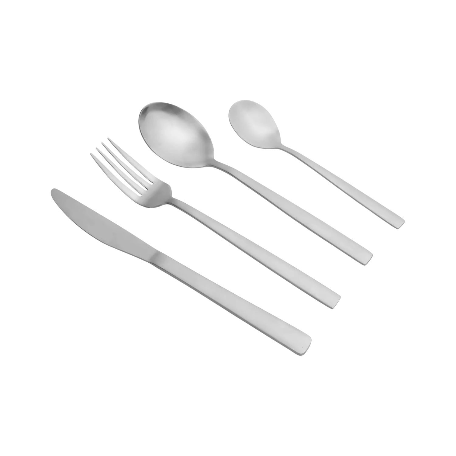 Set de Couverts Effet Mate – 24 Pièces