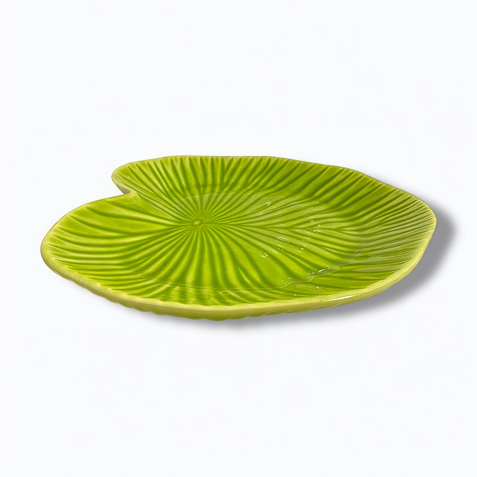 Assiette Feuille Tropicale – Vert Naturel 21 cm (vendue à l’unité)