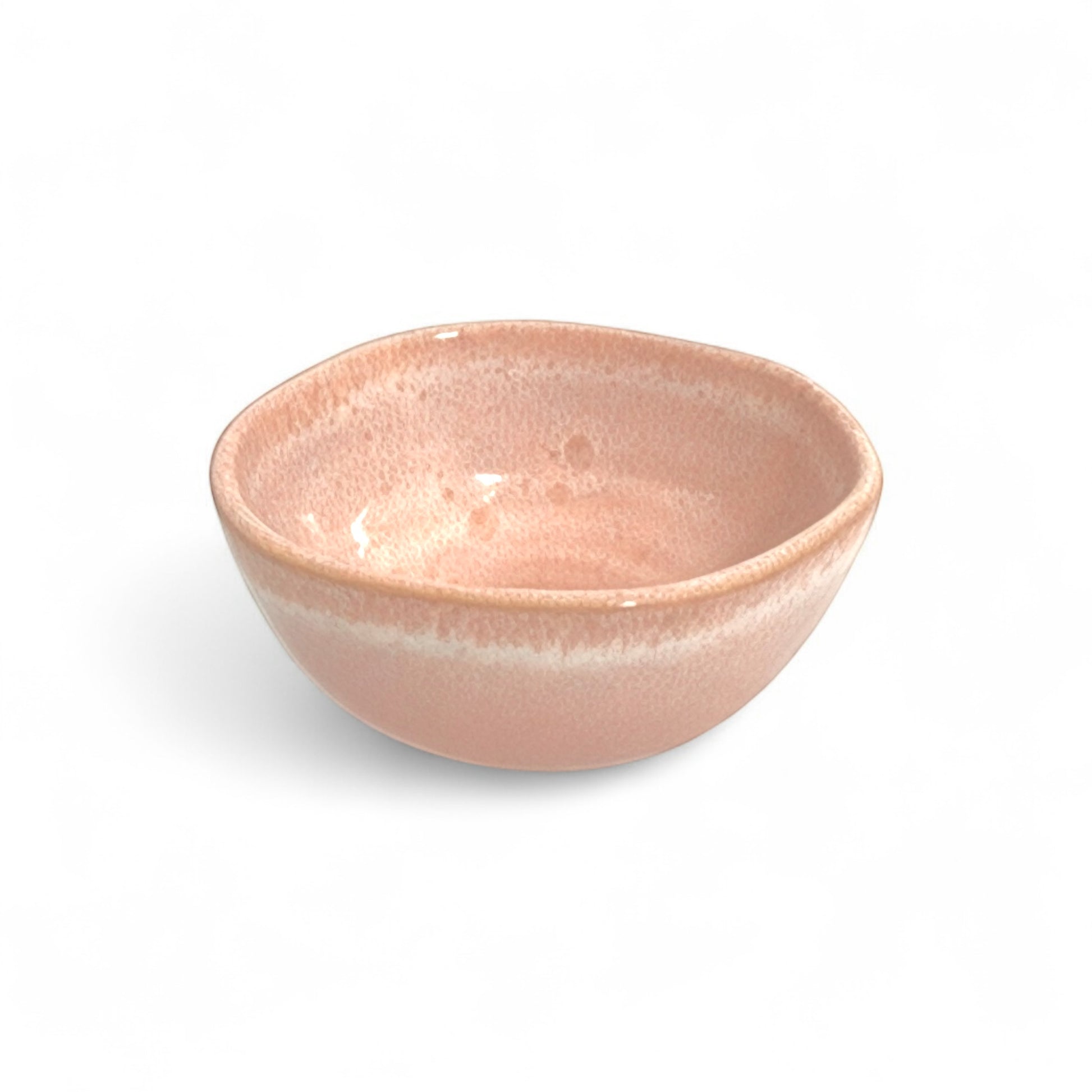 Bol artisanal – Rose poudré 10 cm hauteur 3 cm (vendu à l’unité)