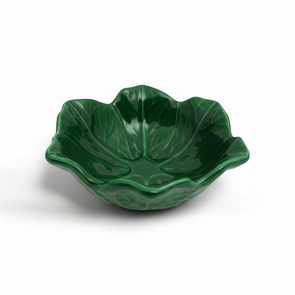 Lot de 4 Bols Fleur Vert – Élégance Naturelle 13 cm hauteur 5 cm