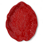 Plat Feuille Rouge – Élégance Naturelle (vendue à l’unité)