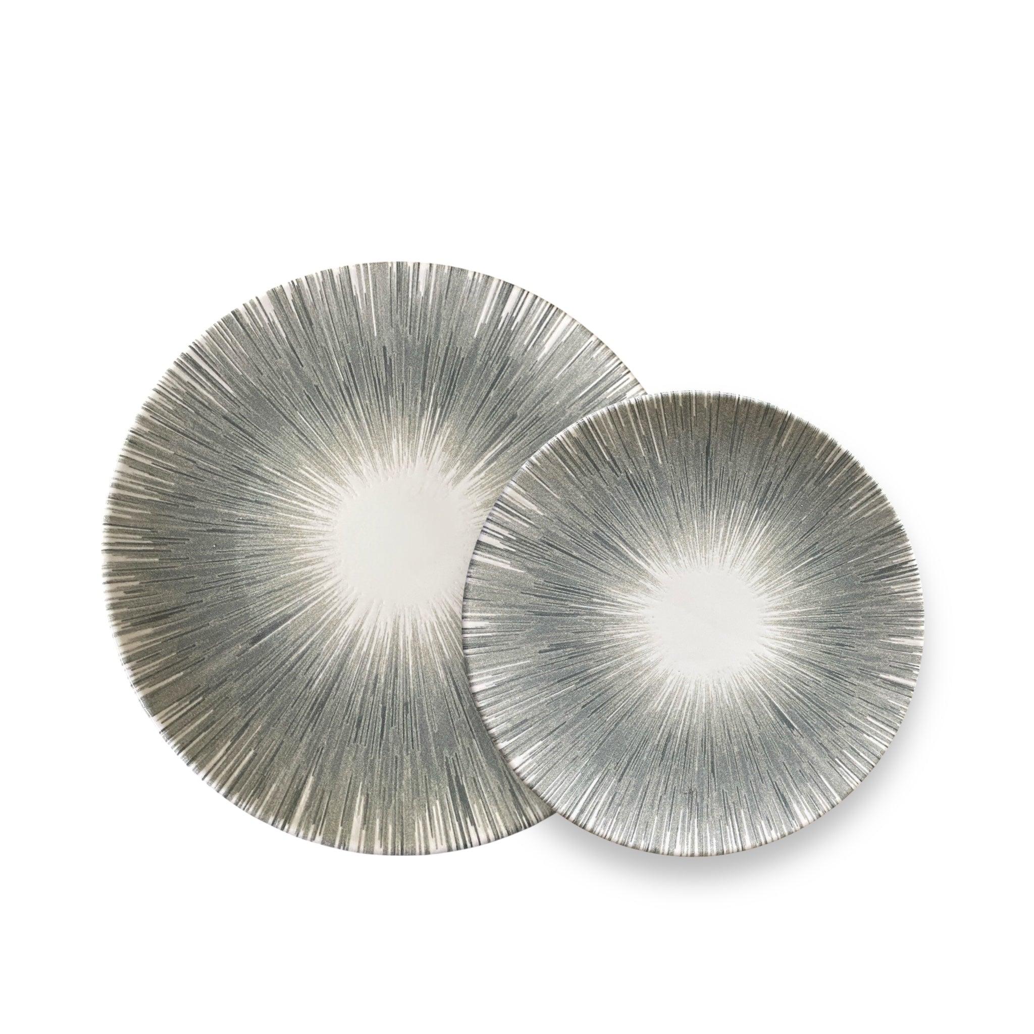 Service 12 Pièces Gris Rayonnant – Design Moderne