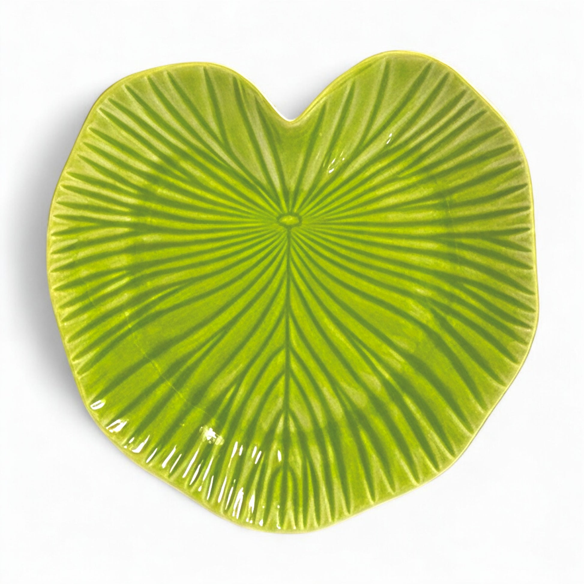 Assiette Feuille Tropicale – Vert Naturel 21 cm (vendue à l’unité)