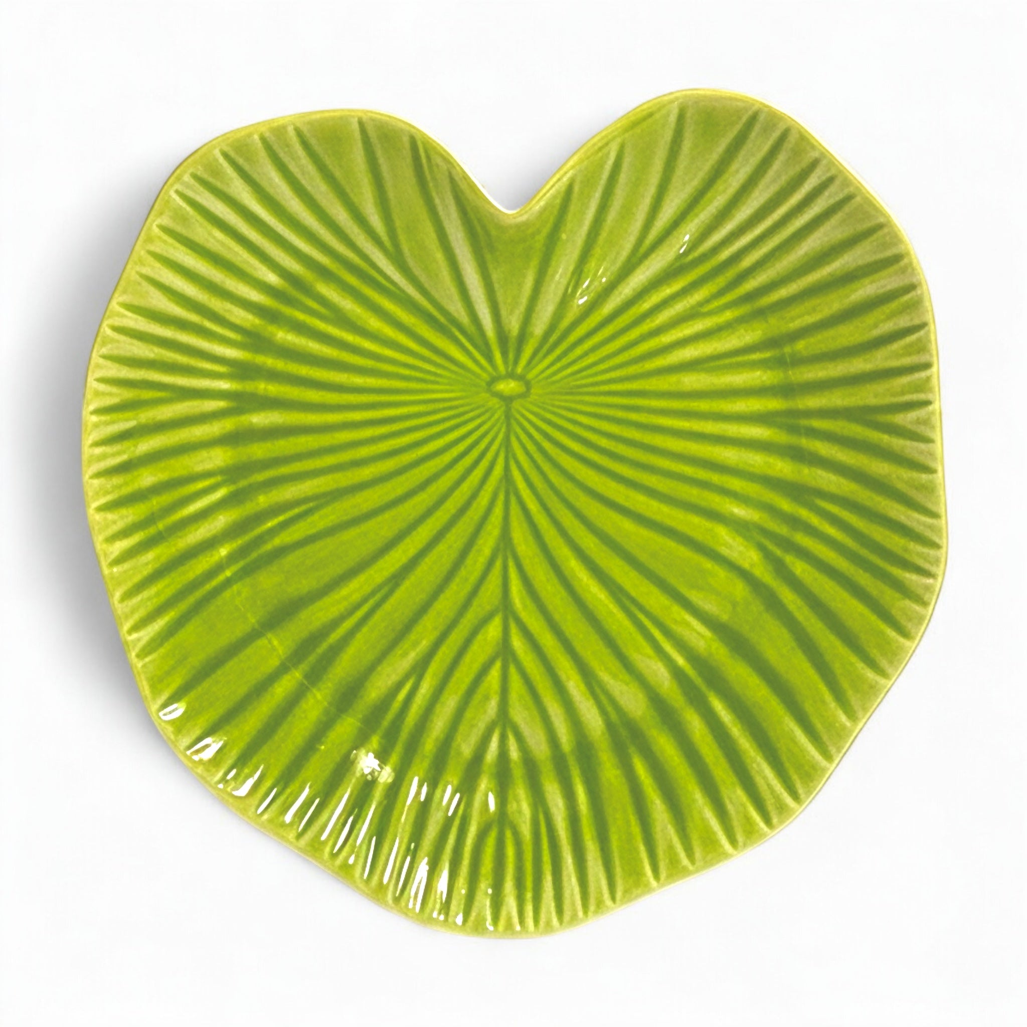 Assiette Feuille Tropicale – Vert Naturel 21 cm (vendue à l’unité)