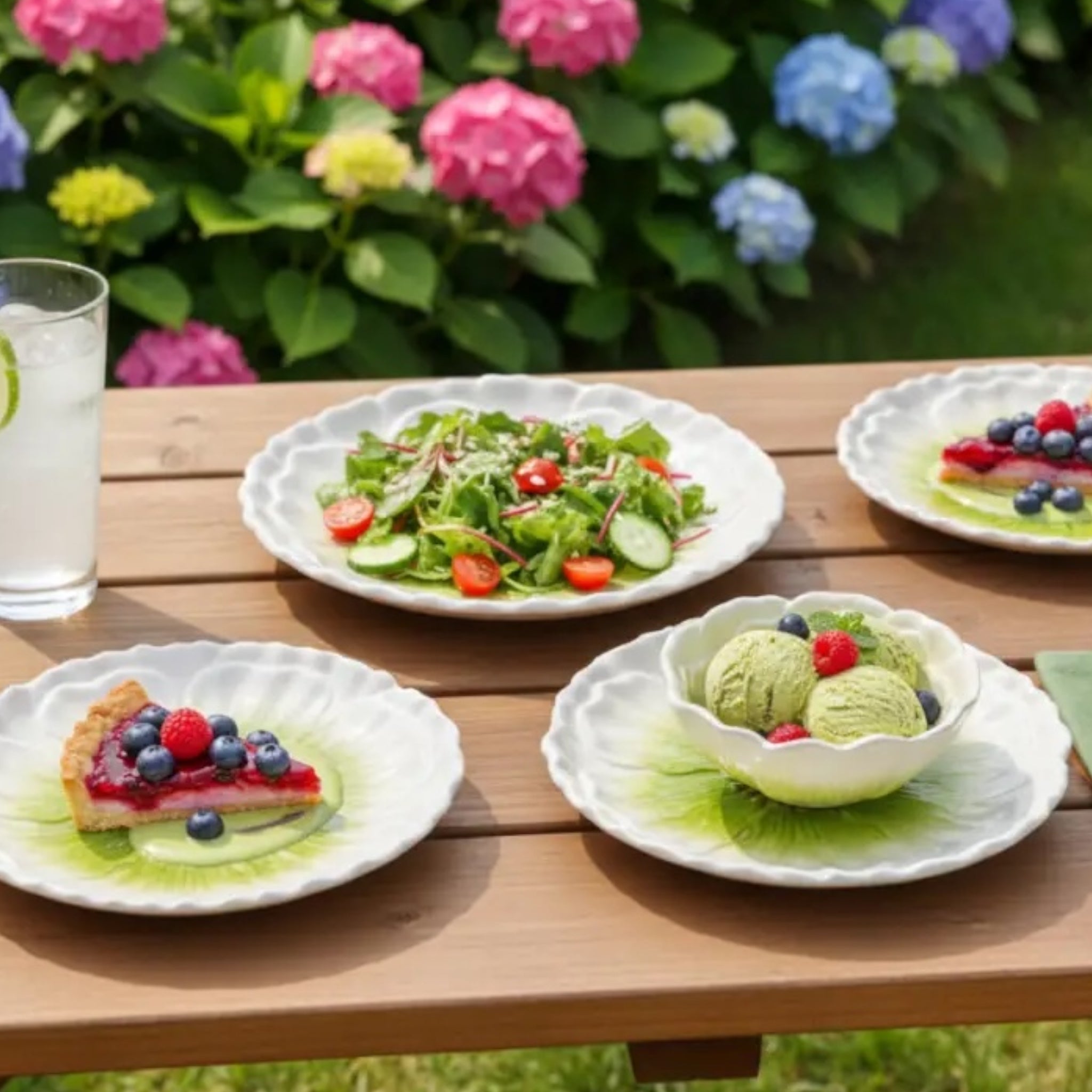 Service 18 pièces - Verte Capri