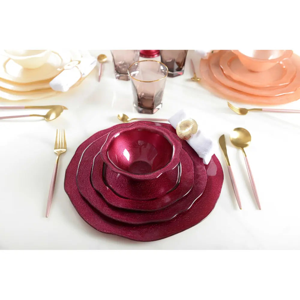 Service 12 pieces - Fushia